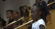 Tearful nine-year-old delivers speech on police brutality in Charlotte