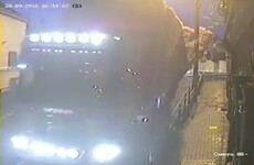 Video: ESB pole flattened as hay bales tumble from truck in Ardee