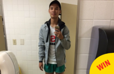 The greatest friend ever wore his pal's 'booty shorts' so she could take an exam