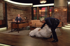 Francis Brennan made a hames of putting a cover on a duvet on The Late Late Show