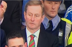 Enda Kenny's doppelganger was standing behind him at the All Ireland yesterday