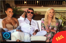 Loads of people thought they saw Simon Cowell's mickey on The X Factor last night