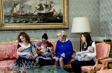 Sabina Higgins invites 200 mothers and babies to a breastfeeding morning at the Áras