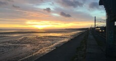 The sunrise over Ireland was spectacular this morning