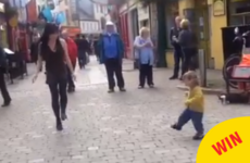 This toddler mimicking a dancer on the streets of Galway has gone viral worldwide