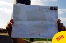 An Post just delivered this letter with a hand-drawn map instead of an address to Wexford