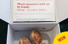 This genius hid his CV in a box of doughnuts so it would actually get seen