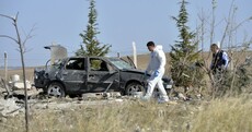 Suicide bombers blow themselves up after being approached by Turkish police