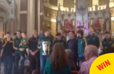 This Louth GAA team celebrated their win with a singsong during Sunday mass