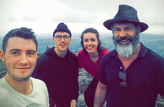 These hikers bumped into Mel Gibson on the top of the Sugar Loaf