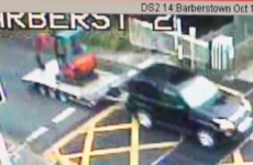 CCTV footage catches a 4X4 pulling down the gates at a level crossing