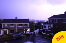 This slow-motion footage of lightning illuminating Waterford last night is deadly