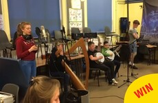 This school in Louth put together a brilliant trad version of Titanium for a special cause