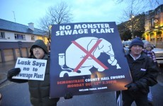 Fingal residents protest against 'monster' sewage plant
