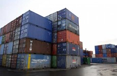A three-year-old girl and four other people have been found inside a shipping container in Wexford