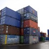 A three-year-old girl and four other people have been found inside a shipping container in Wexford
