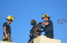 Firefighters rescue man who got stuck in chimney after losing keys