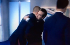 Everybody cracked up over this extremely awkward hug on The Apprentice last night