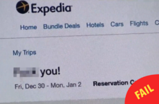 A travel website has apologised for sending a customer a 'F**k You!' email after a bad review