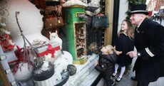 7,000 baubles, a mile of green foliage and one million pin lights - it's Christmas window time