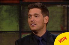 The whole audience fell in love with Michael Bublé serenading his kids on the Late Late