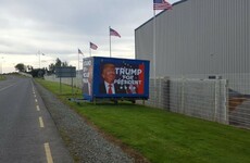 A big 'Trump for President' billboard has gone up in Waterford and people are confused