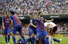 Suarez and Neymar struck by missile after Messi winner