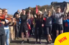 Irish dancers from Mayo and Dublin had a grand aul sesh on the Great Wall of China