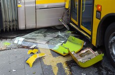 Luas crash: Eight hospitalised as tram and tourist bus collide in Smithfield