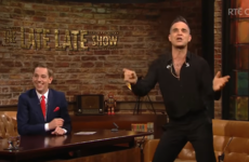 Robbie Williams sang a Joe Dolan tune with last night's Late Late Show audience