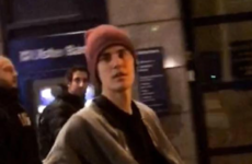 Justin Bieber was NOT impressed with a fan who approached him on Grafton Street yesterday