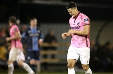 Watch hurling star Lee Chin score a cracking volley for Wexford Youths