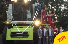 This bride and groom from Cork arrived at their wedding reception in a combine harvester