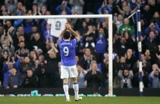 True blue: Donovan lands to give Everton a dig-out