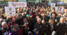 "Apple in or lights out": Hundreds turn out for pro-Apple rally in Galway