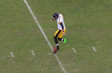 NFL kicker attempts a rabona... it does not go well