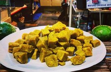 There’s a food stall in Belfast selling curry-flavoured cheese