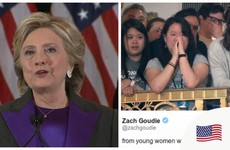 Hillary Clinton just delivered some powerful and emotional words to young women in her concession speech