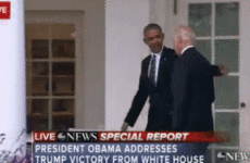 This lovely moment between Obama and Joe Biden earlier is cheering up lots of people