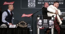 Another UFC press conference descends into chaos as McGregor and Alvarez are kept apart