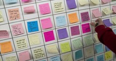 New Yorkers are leaving each other loving post-it notes to support each other after the election