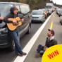 This trad band's impromptu performance while stuck in a traffic jam is going viral