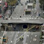 Japanese workers praised as street swallowed by sinkhole reopens after just a week