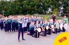 A school in Lucan welcomed the New Zealand rugby team with a special Haka as Gaeilge