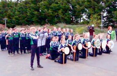 A school in Lucan welcomed the All Blacks with a special Haka as Gaeilge