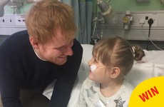 Ed Sheeran surprised a little fan by showing up at her hospital bed to serenade her