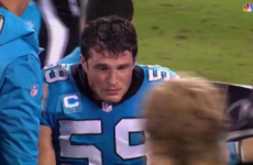 NFL player carted off the field in tears after suffering another apparent head injury