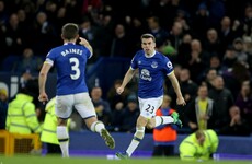 Seamus Coleman heads home late to earn a draw for Everton