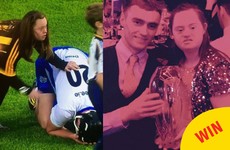 Waterford's Pauric Mahony and the Kilkenny fan who consoled him were reunited last night