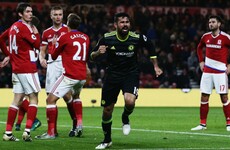 Costa's strike sends Chelsea to the top of the Premier League